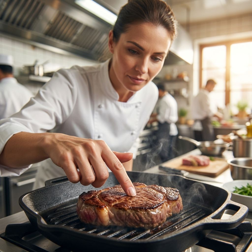 Gargrad bestimmen ohne Thermometer: Fingerprobe & Daumenballen-Vergleich