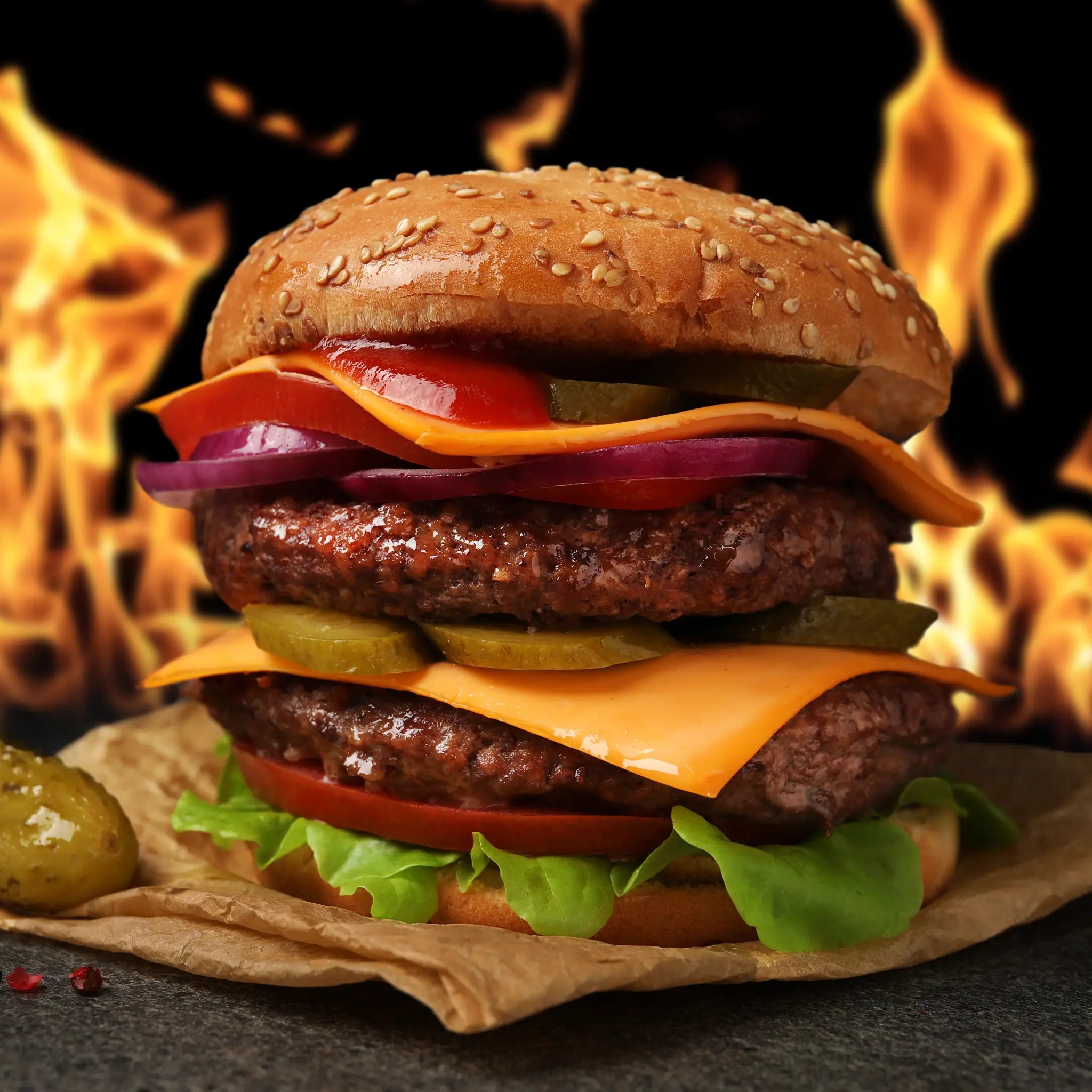 Beef burger patties