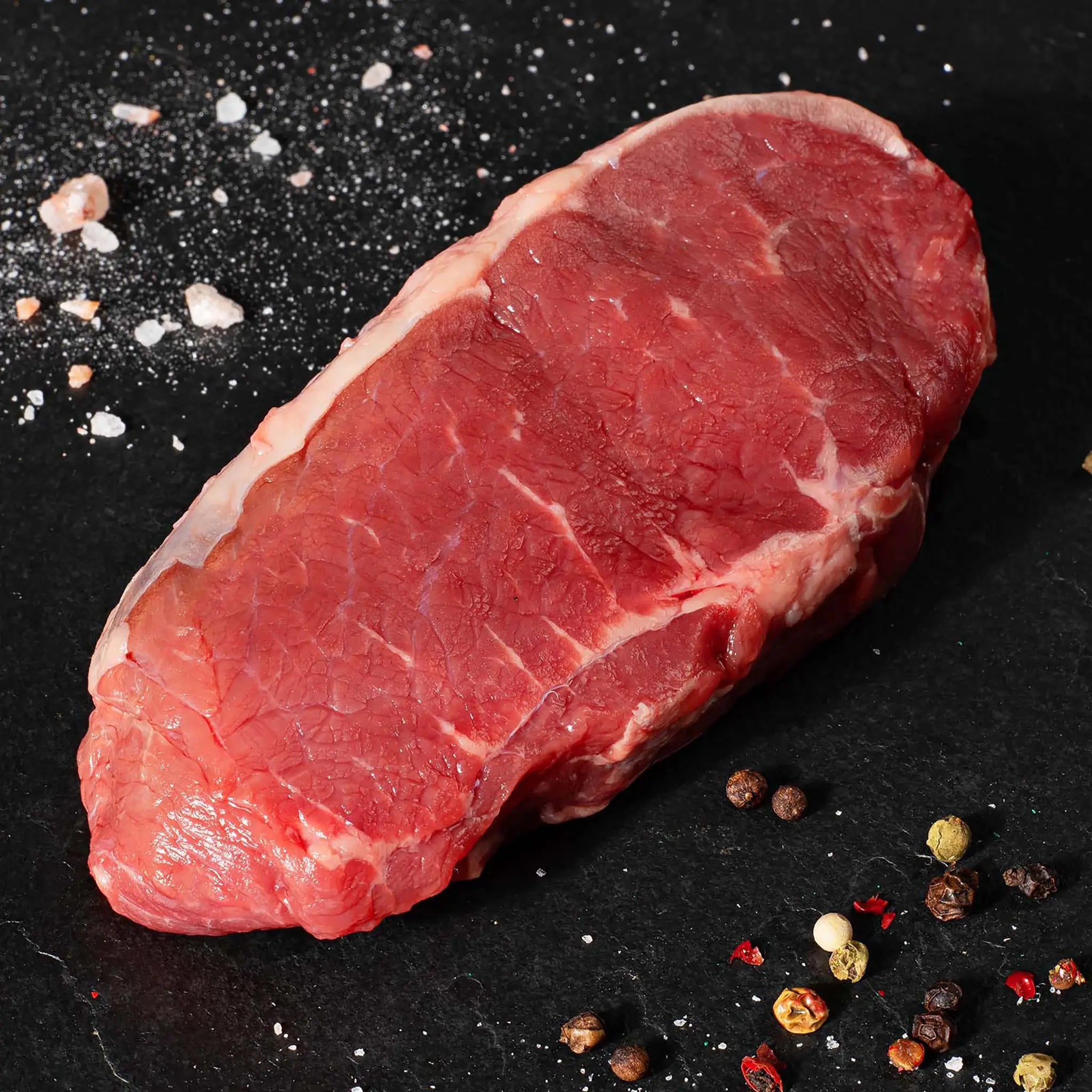 Dry-aged veal loin steaks