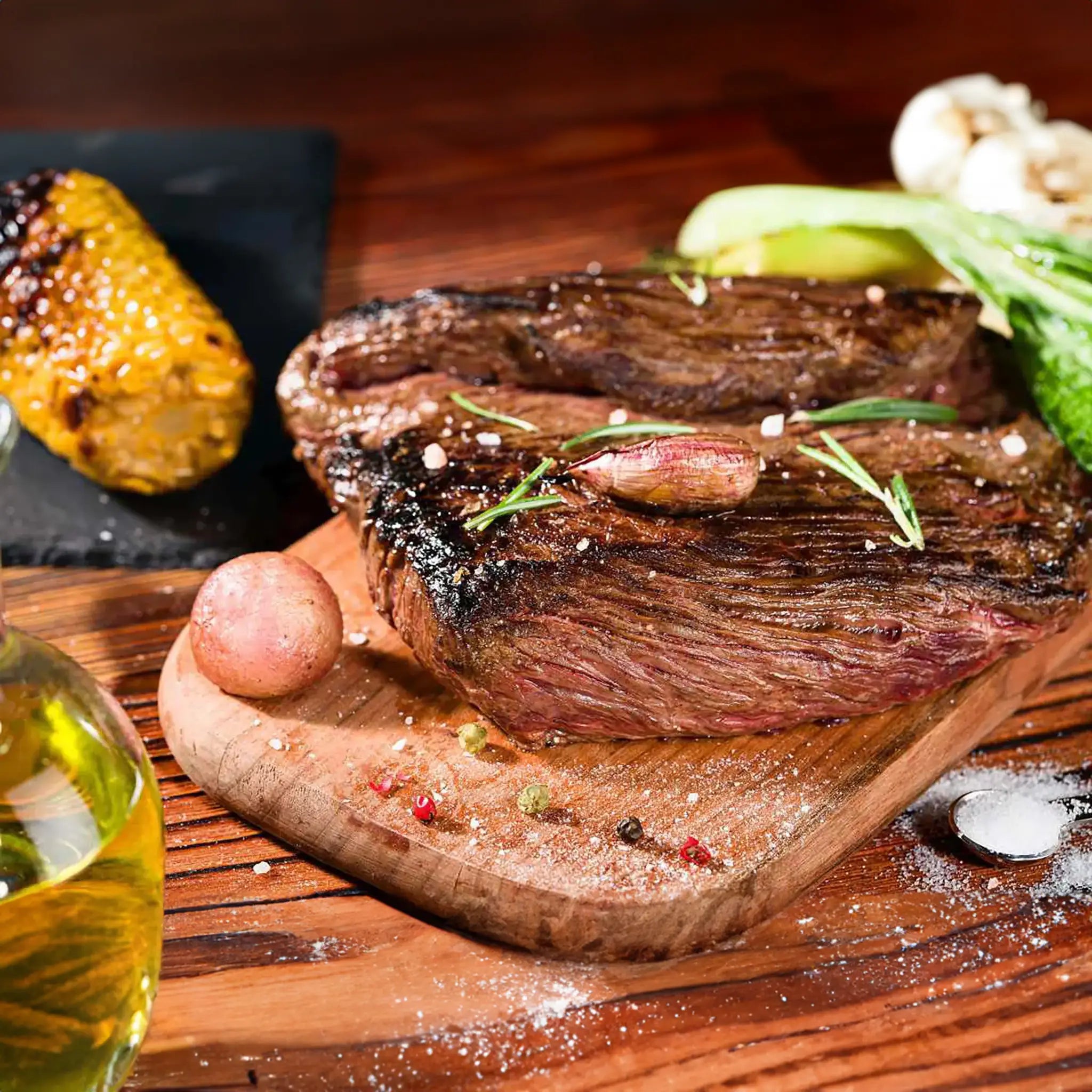 6 x flank steak + steak pepper