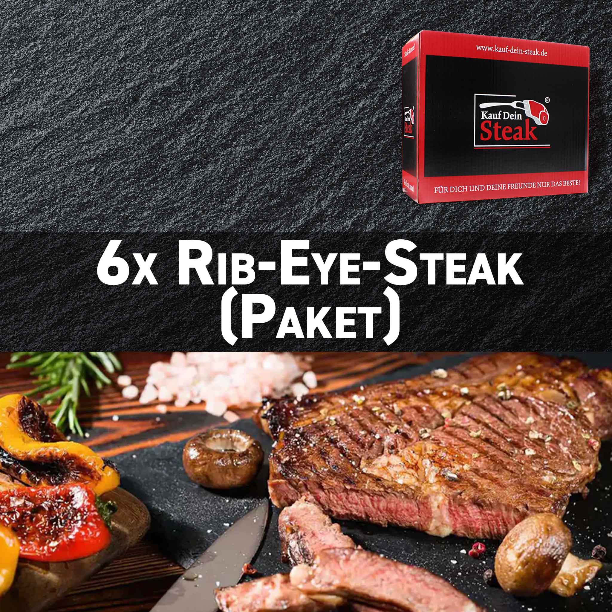 Rib-Eye-Steaks Vorteilspaket (6 x 400 gr)