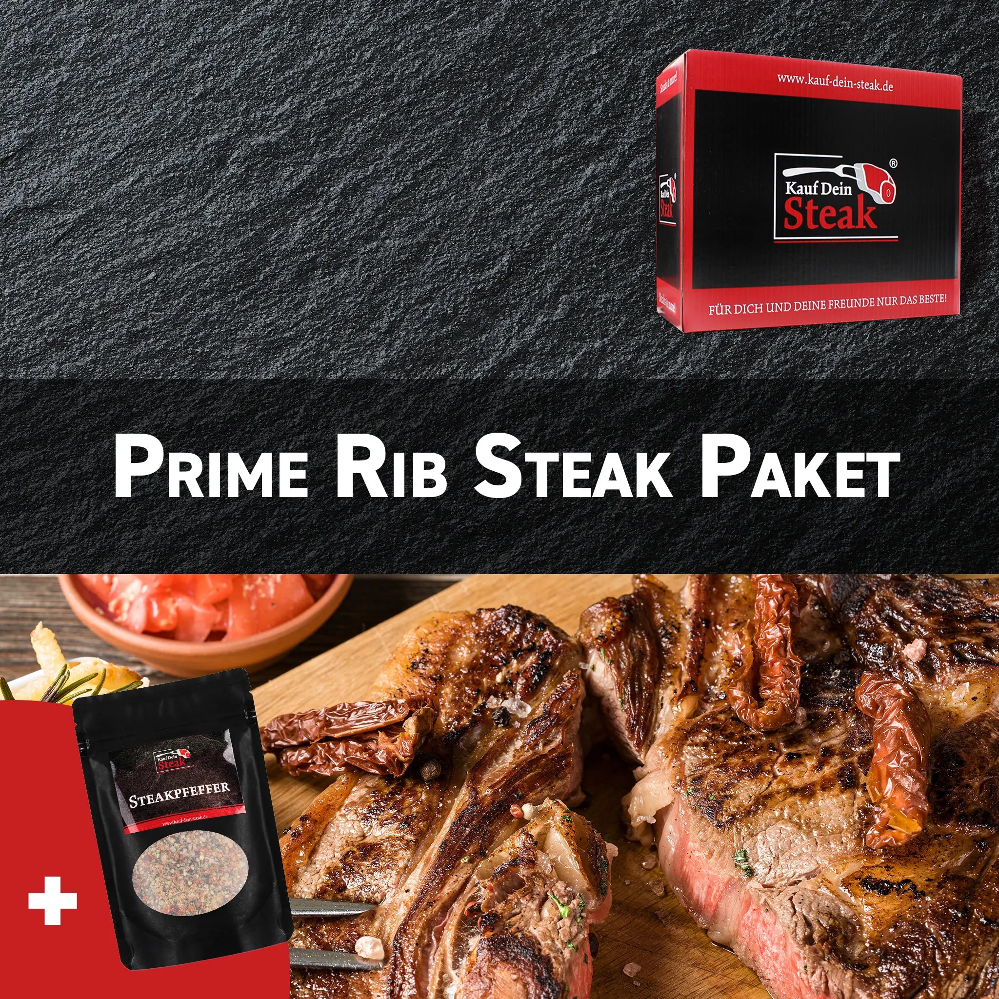 6 x Prime Rib Steak + Steakpfeffer